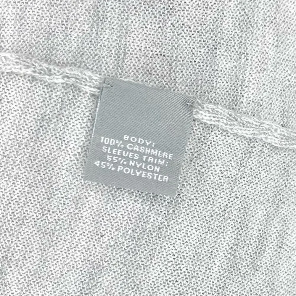 Neiman Marcus Cashmere Collection Sweater with Sheer Ottoman Sleeves Size Large - Picture 9 of 14